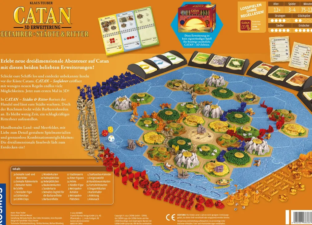 CATAN - 3D Erweiterung - Seefahrer + Städte & Ritter