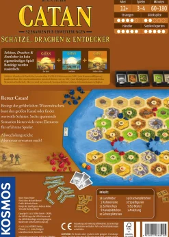 CATAN - Szenarien für Erweiterungen - Schätze, Drachen & Entdecker