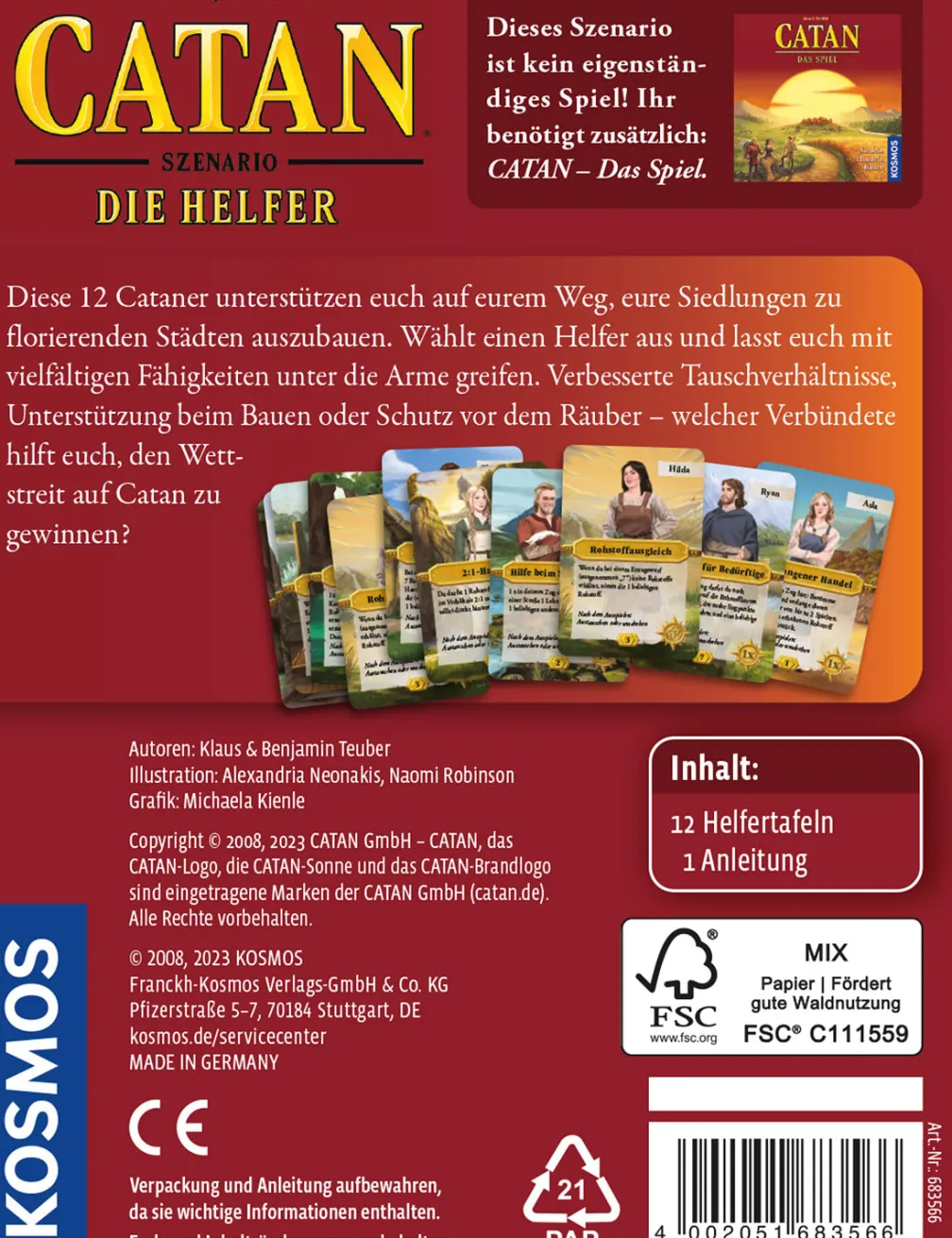 CATAN - Szenario - Die Helfer