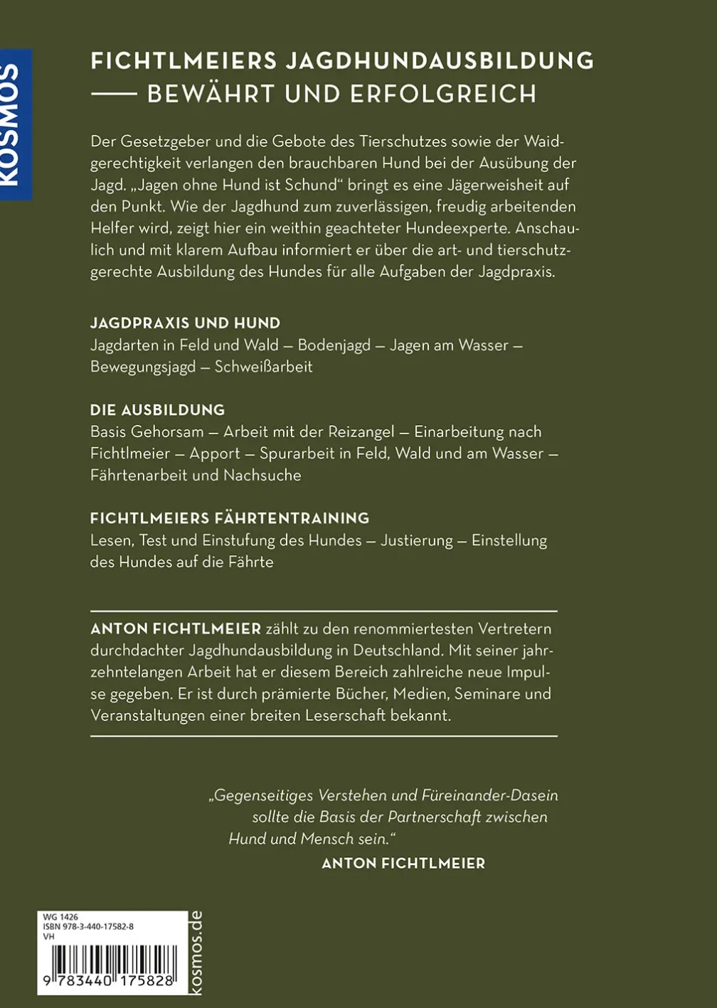 Die Ausbildung des Jagdhundes