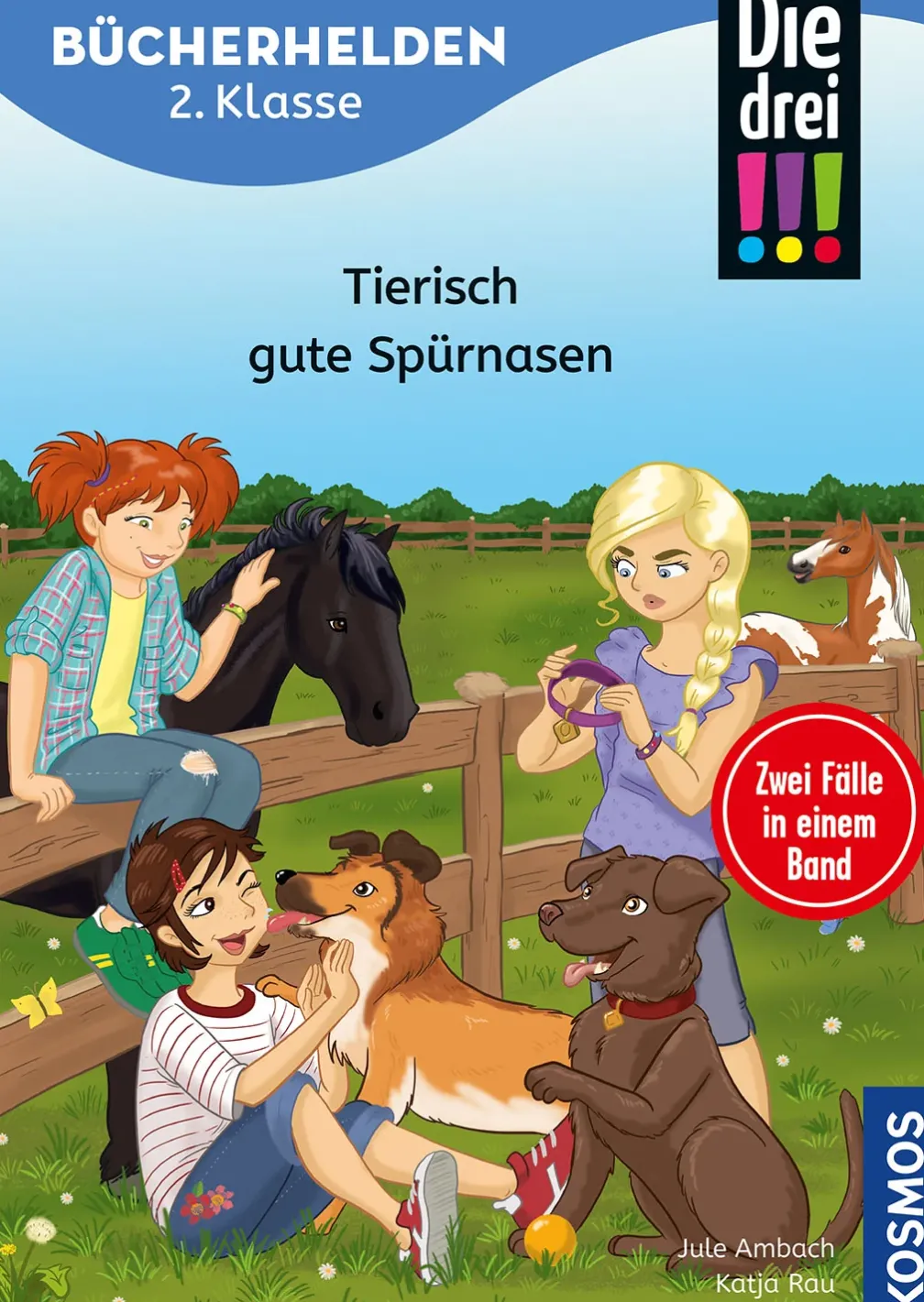 Die drei !!!, Bücherhelden 2. Klasse, Doppelband, Tierisch gute Spürnasen