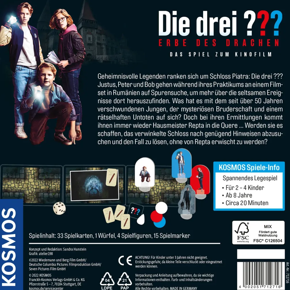 Die drei ??? Erbe des Drachen Spiel zum Film