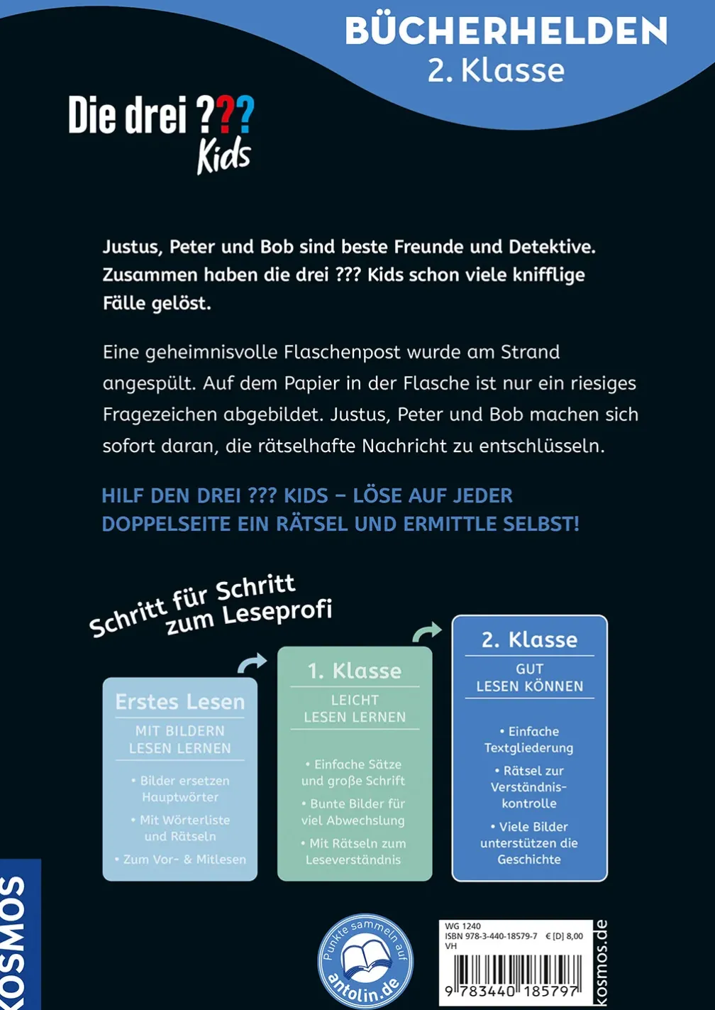 Die drei ??? Kids, Bücherhelden 2. Klasse, Geheime Flaschenpost