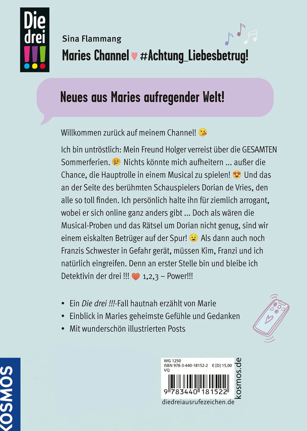 Die drei !!!, Maries Channel, #Achtung_Liebesbetrug!