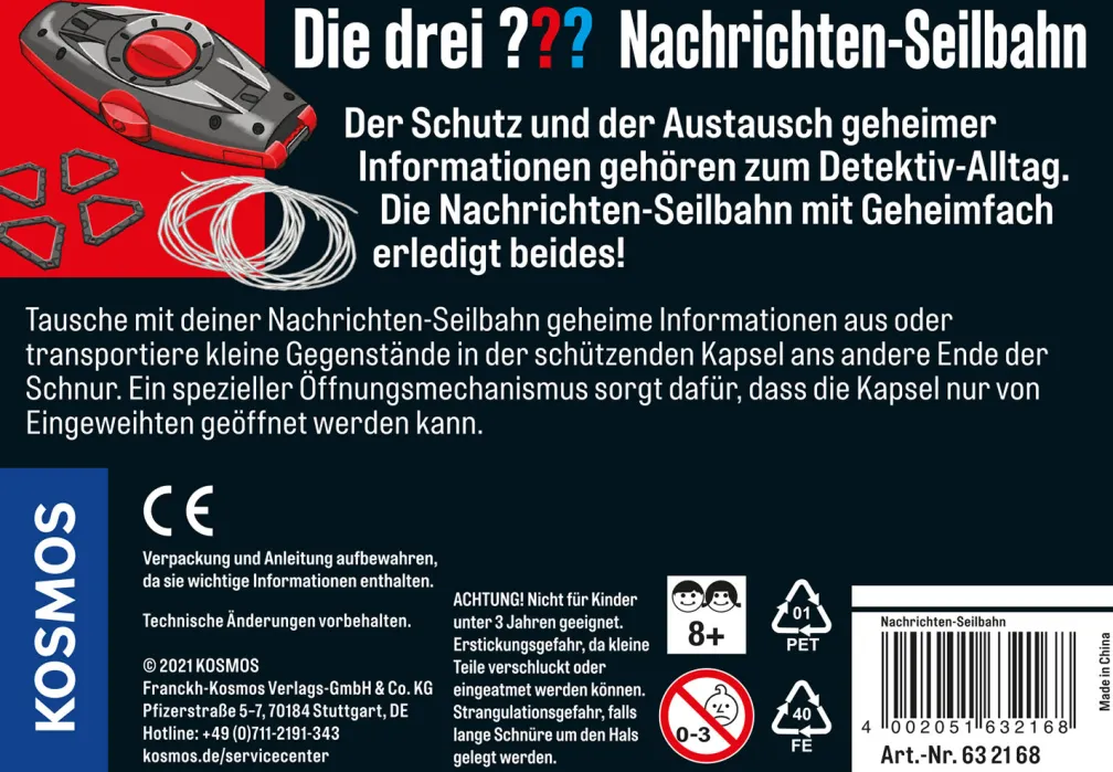 Die drei ??? Nachrichten-Seilbahn