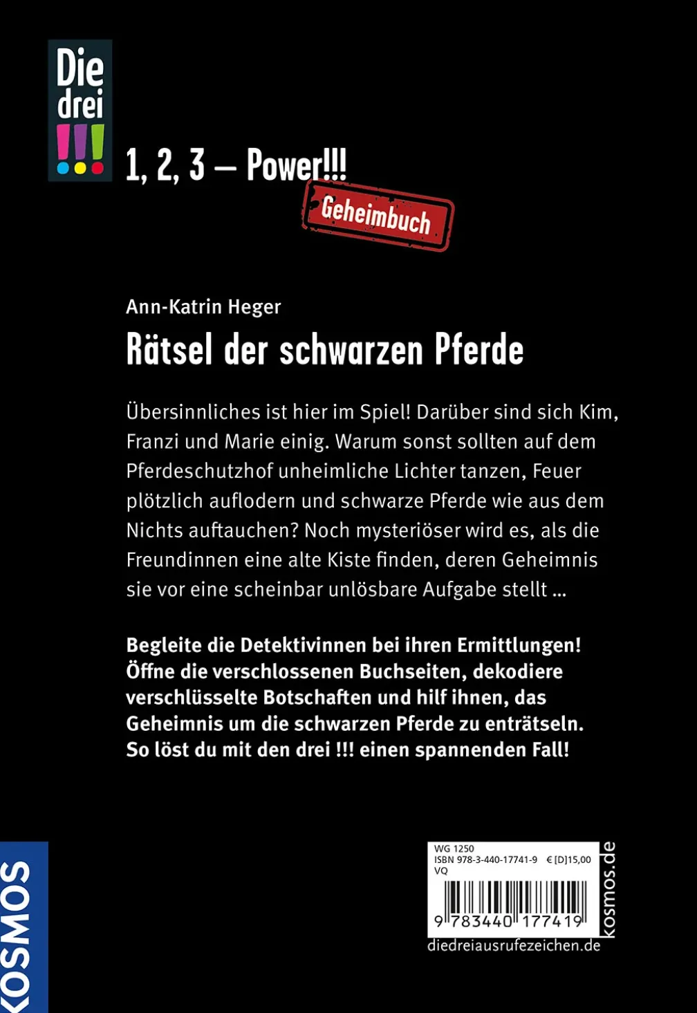 Die drei !!!, Rätsel der schwarzen Pferde