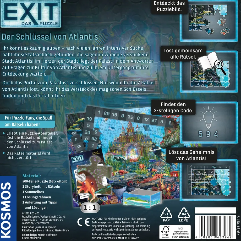 EXIT® - Das Puzzle: Der Schlüssel von Atlantis
