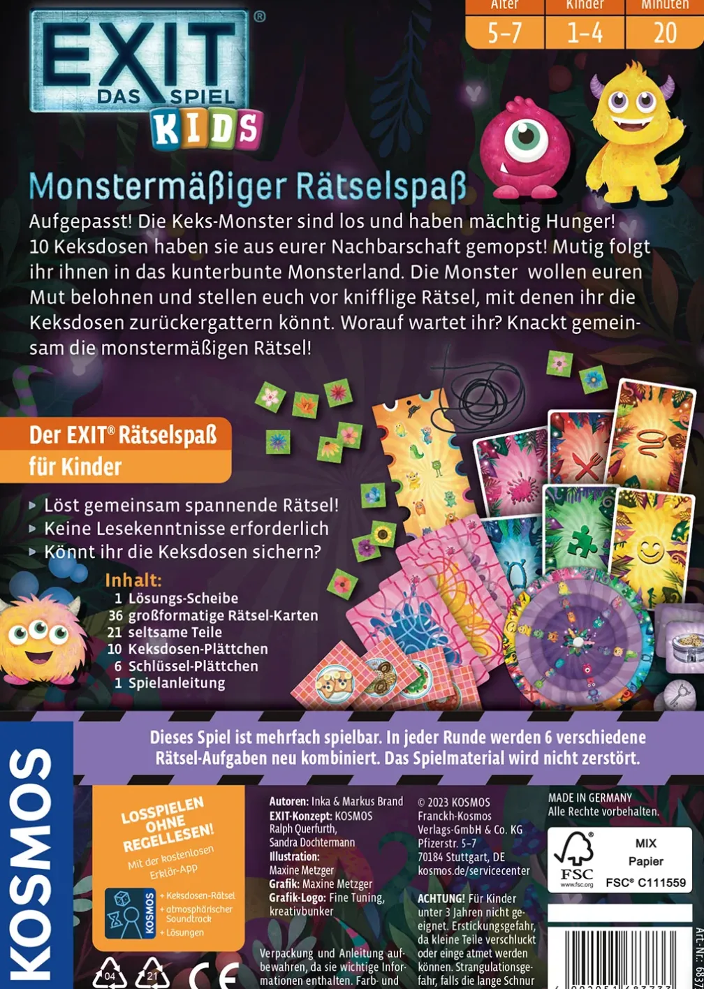 EXIT® - Das Spiel - Kids: Monstermäßiger Rätselspaß