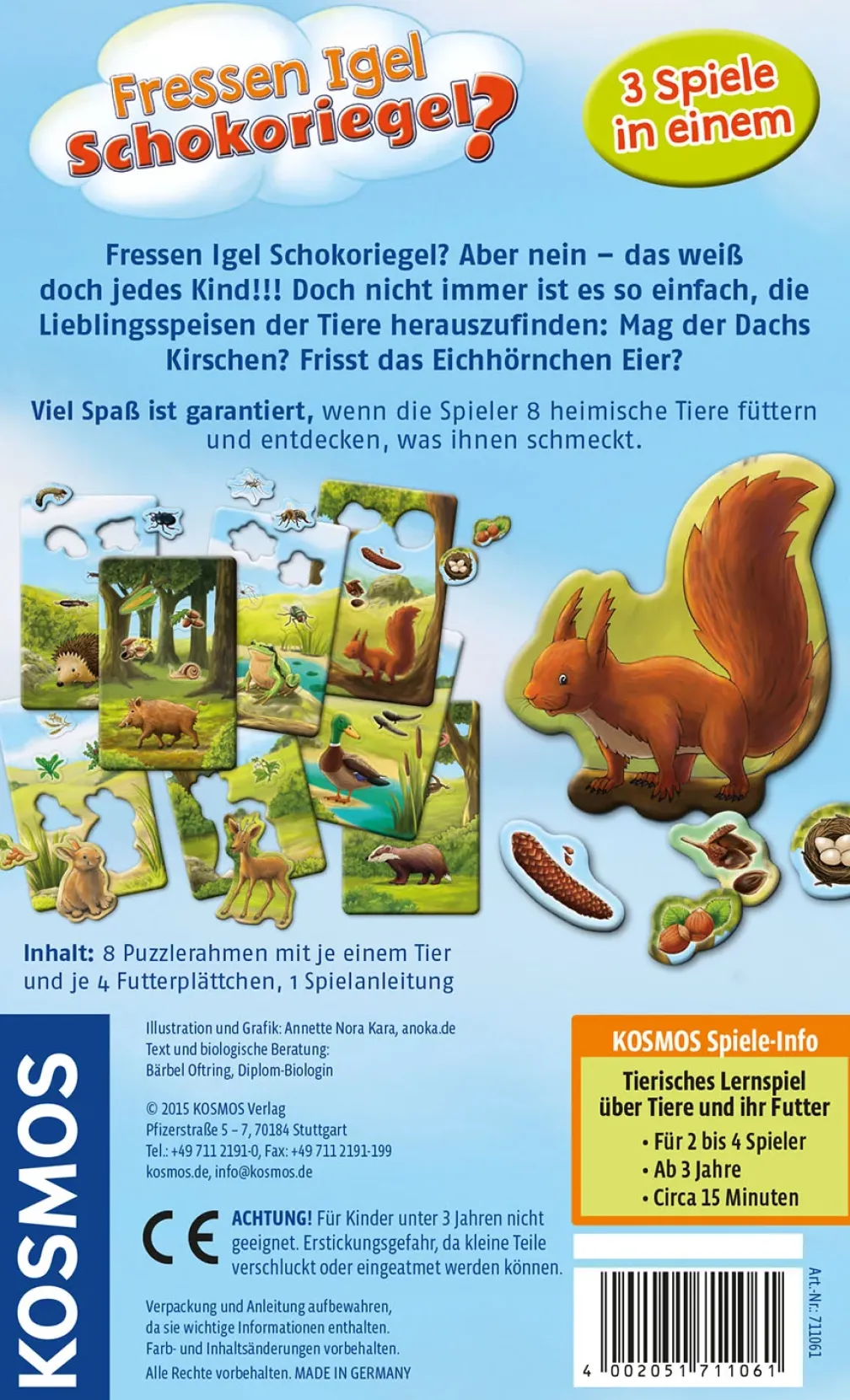 Fressen Igel Schokoriegel?