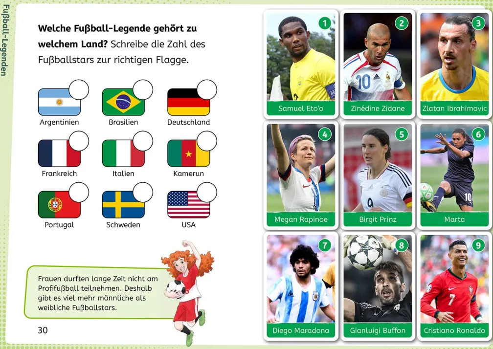 kicker Kids, Lesen lernen mit Fußballrätseln,
