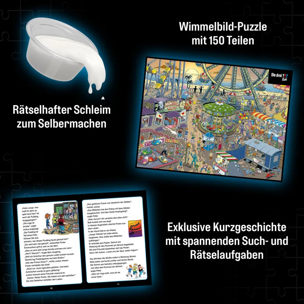Krimi-Puzzle: Die drei ??? Kids - Vorsicht, Glibberfalle!