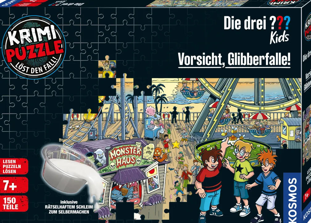 Krimi-Puzzle: Die drei ??? Kids - Vorsicht, Glibberfalle!