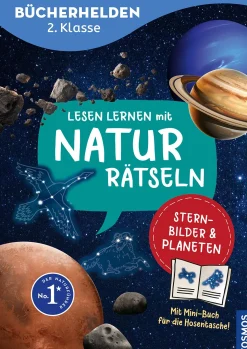 Lesen lernen mit Naturrätseln, Bücherhelden 2. Klasse, Sternbilder & Planeten