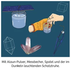 Nachtleuchtender Kristall-Schatz