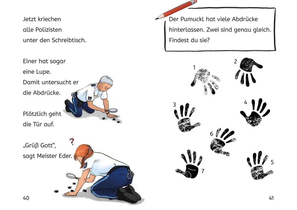 Pumuckl, Bücherhelden 1. Klasse, Pumuckl bei der Polizei