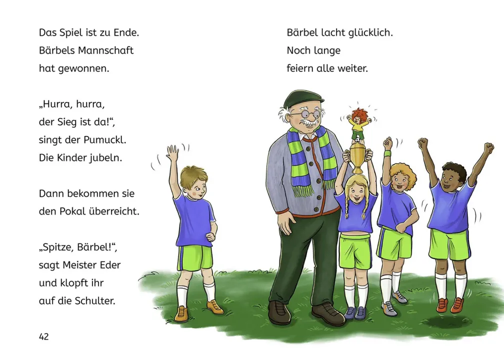 Pumuckl, Bücherhelden 1. Klasse, Pumuckl spielt Fußball
