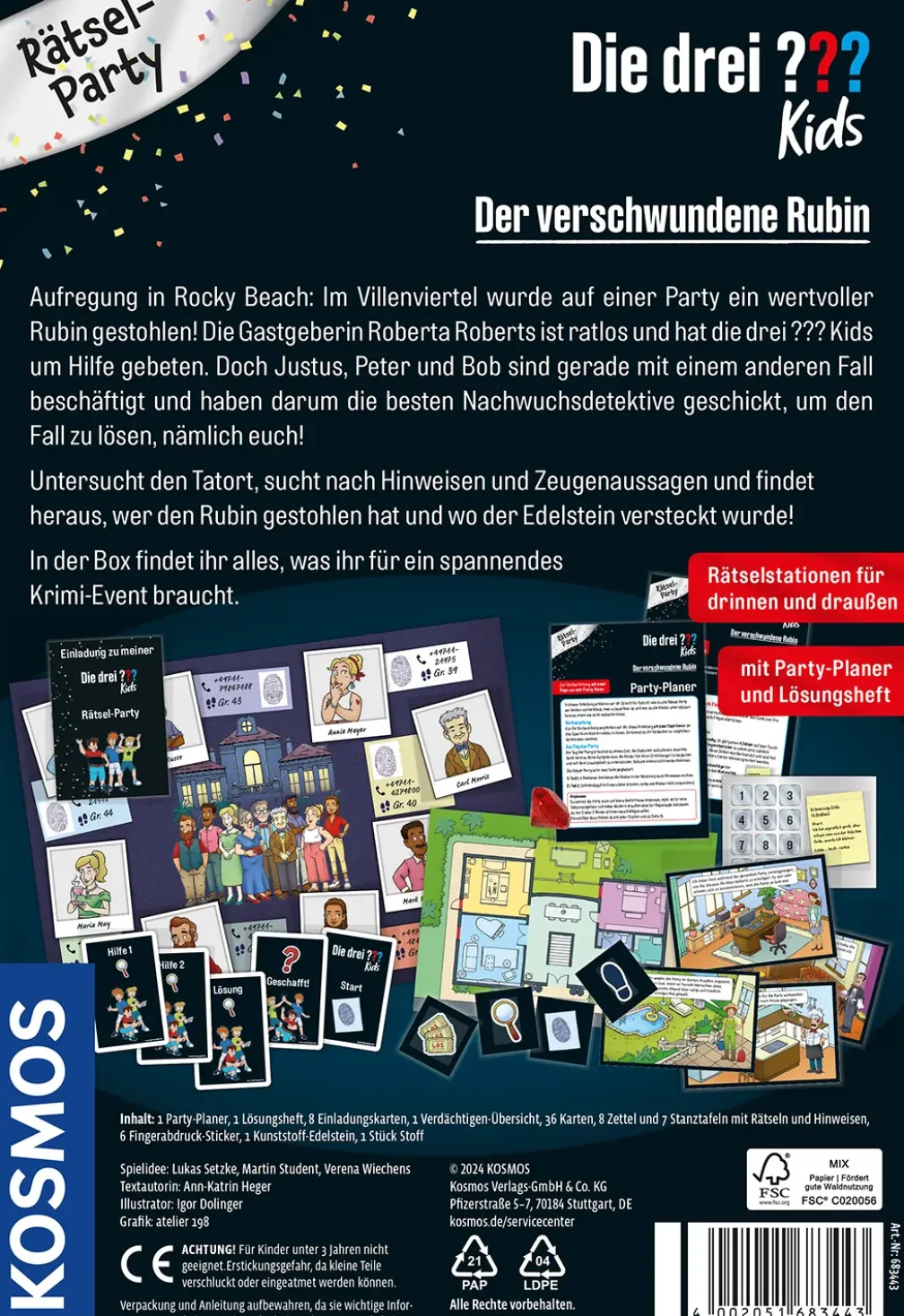 Rätsel-Party: Die drei Fragezeichen Kids - Der verschwundene Rubin