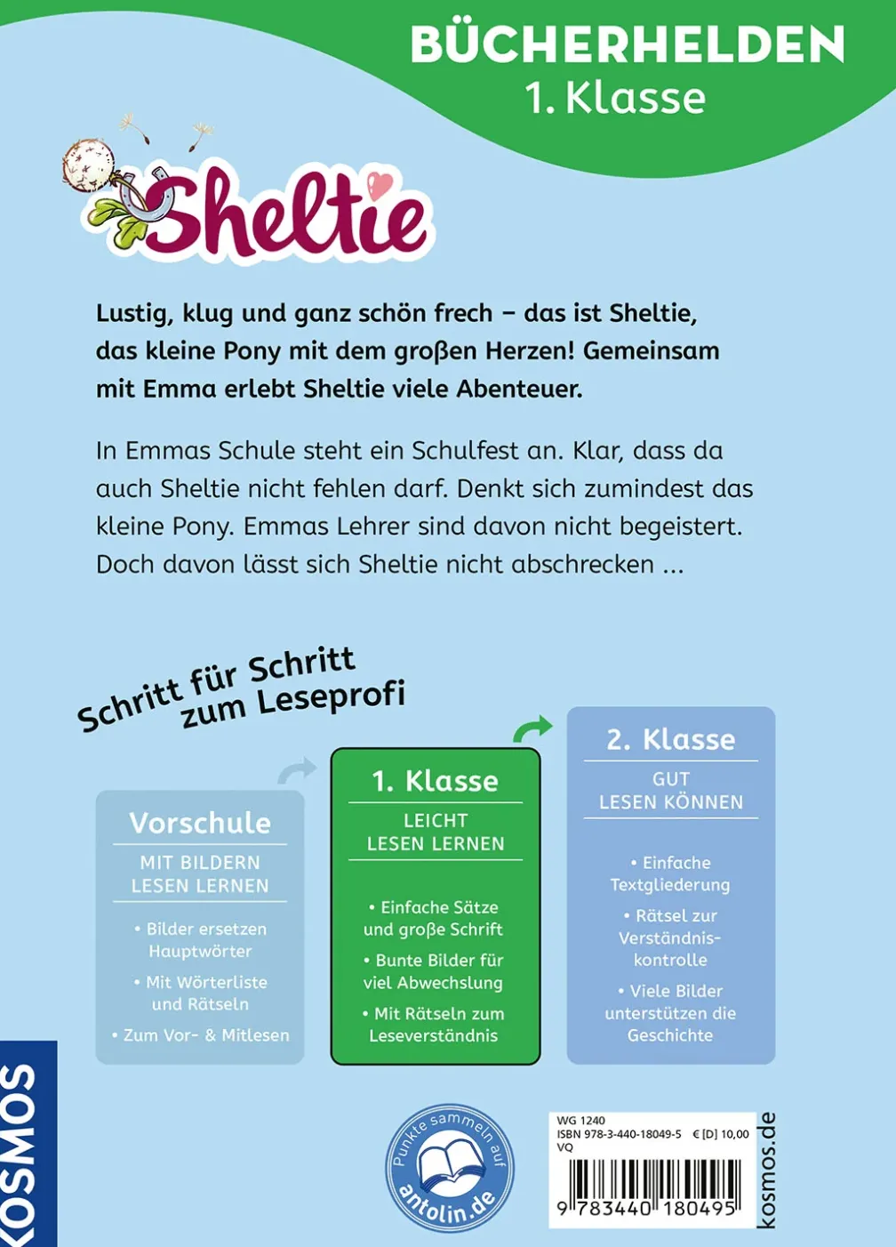 Sheltie, Bücherhelden 1. Klasse, Sheltie in der Schule