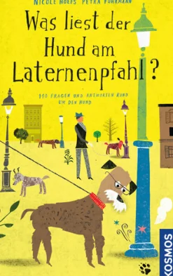 Was liest der Hund am Laternenpfahl
